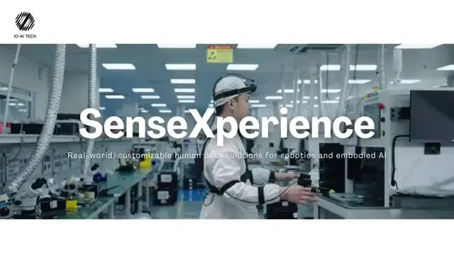 IO-AI SenseXperience real-world human data capture setup