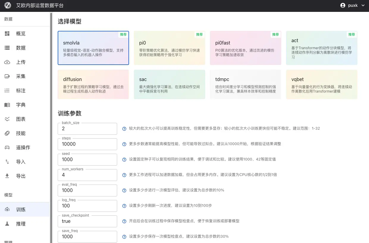 训练参数设置