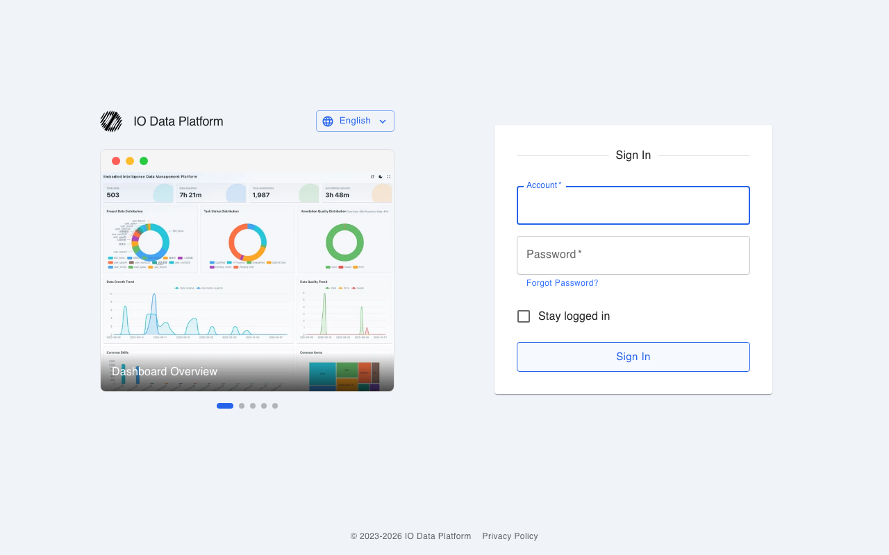 Sign-in page
