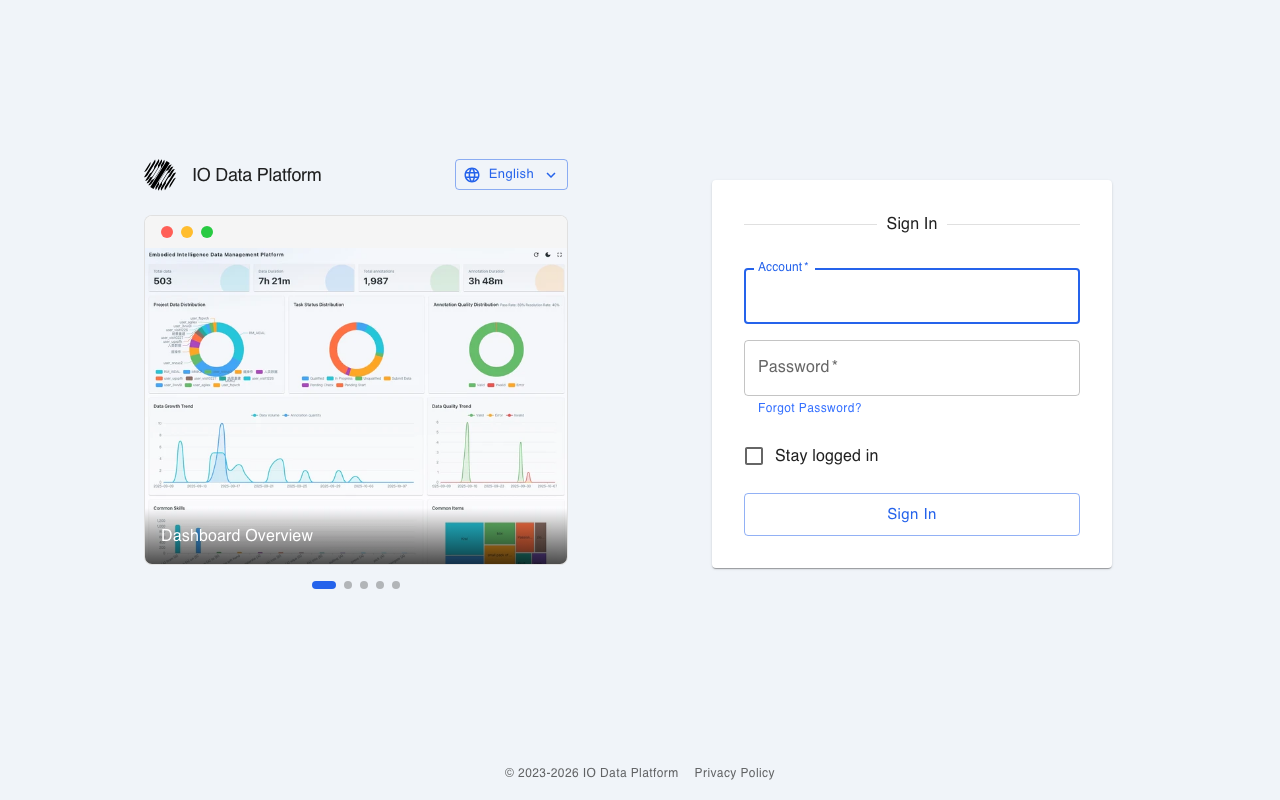 Sign-in page