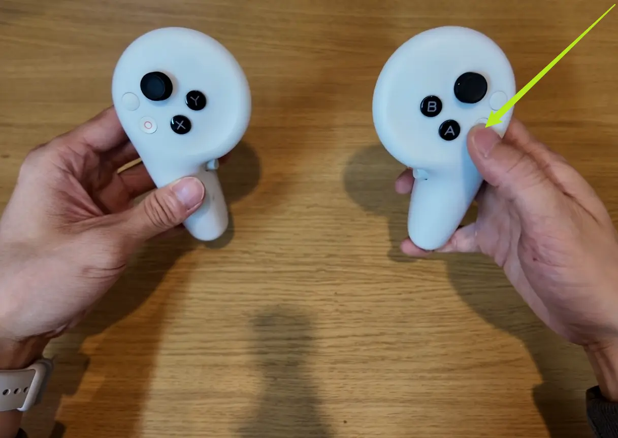 VR手柄Home键短按打开主页
