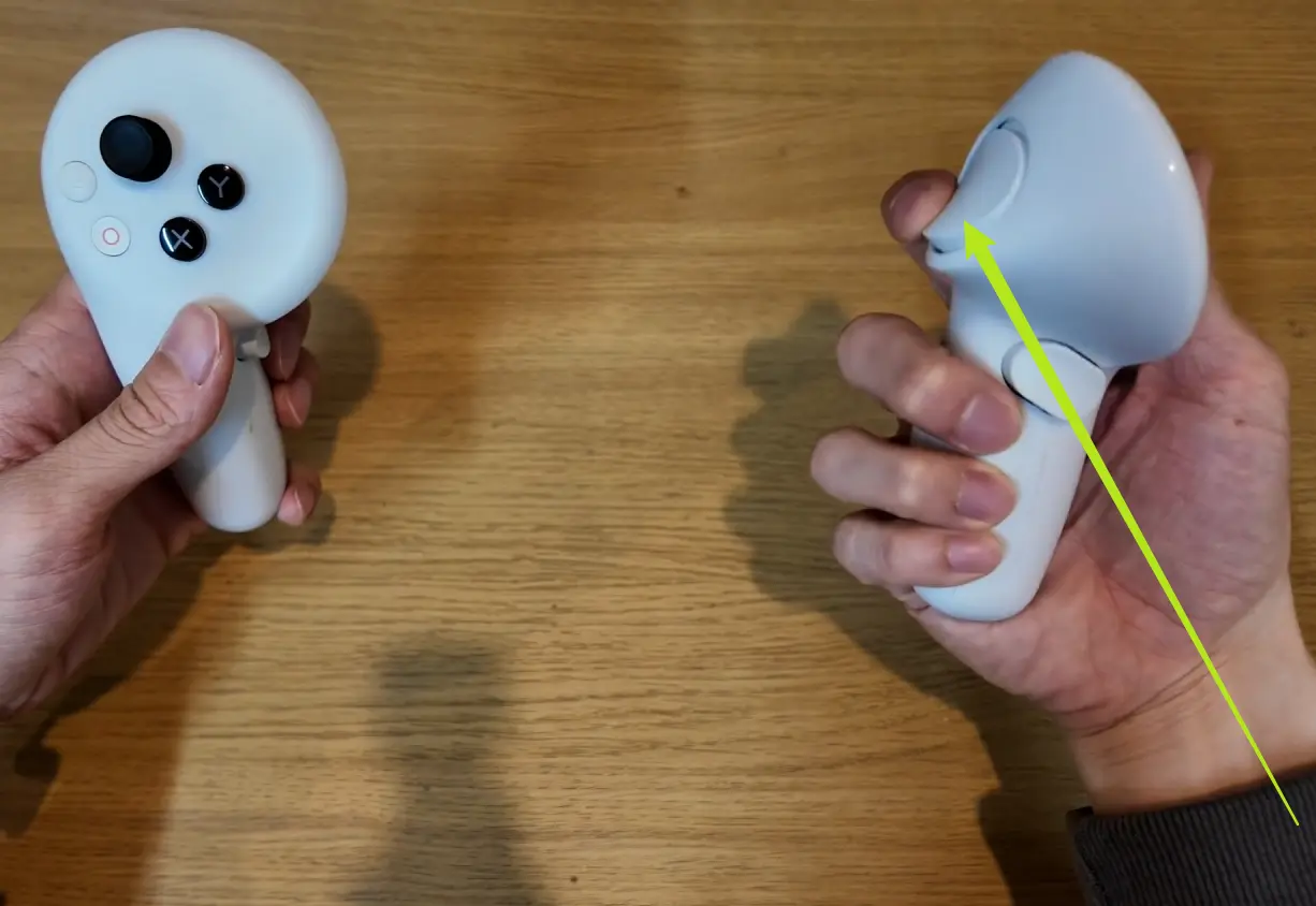 VR手柄射线对准按钮操作