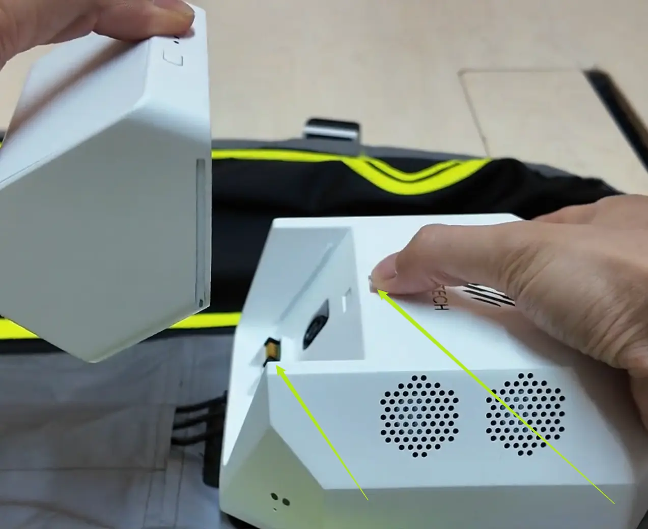 TeleSuit battery installation