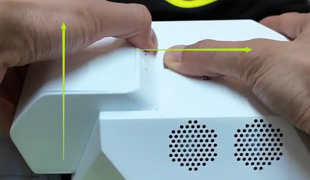 TeleSuit battery removal button