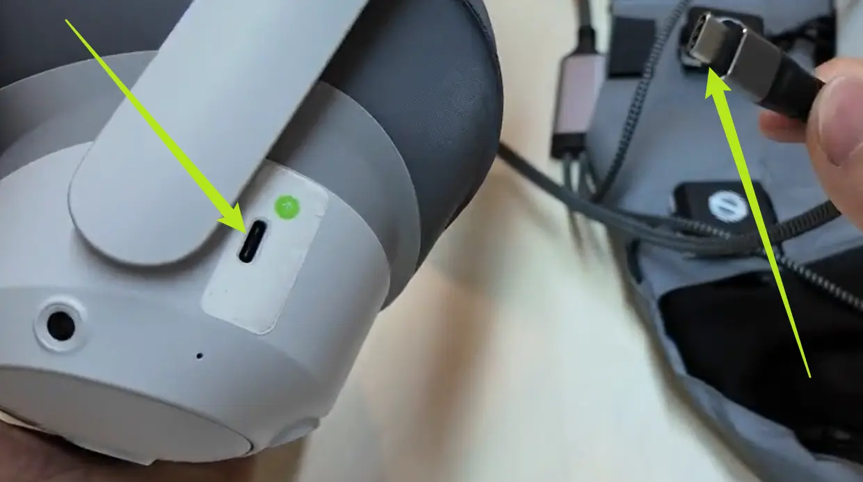 VR battery status