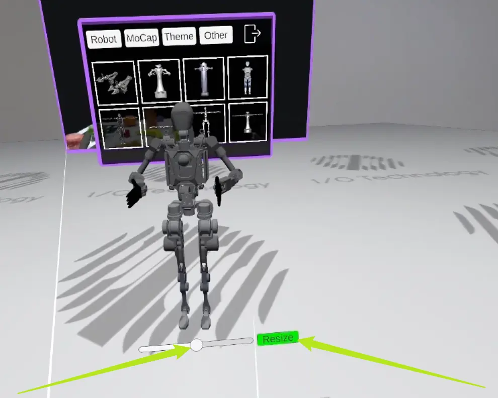 Resize robot