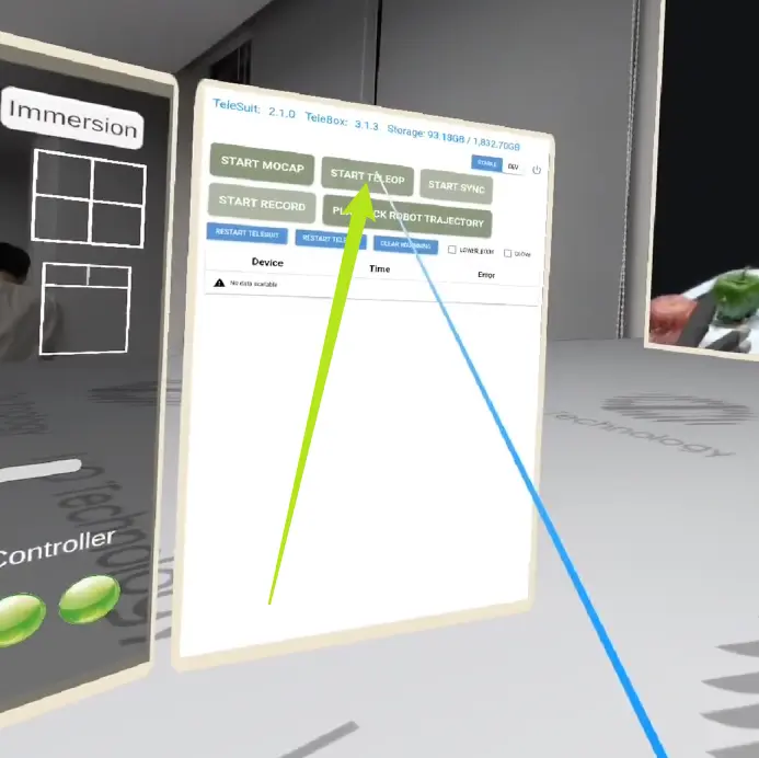 Enable teleop