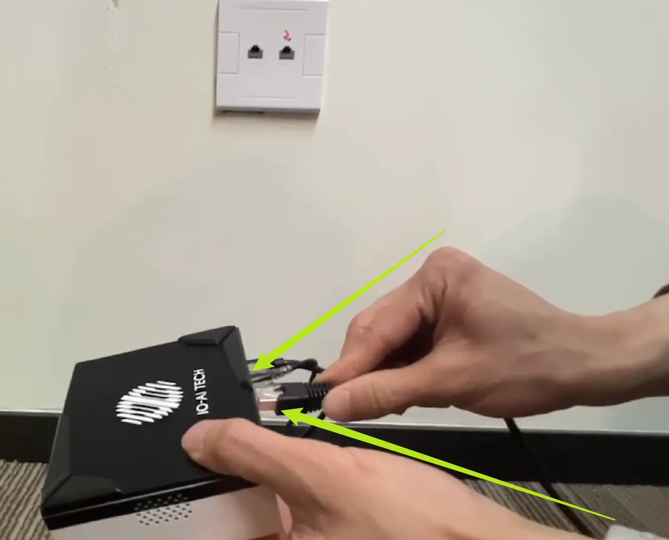 Wired connection steps