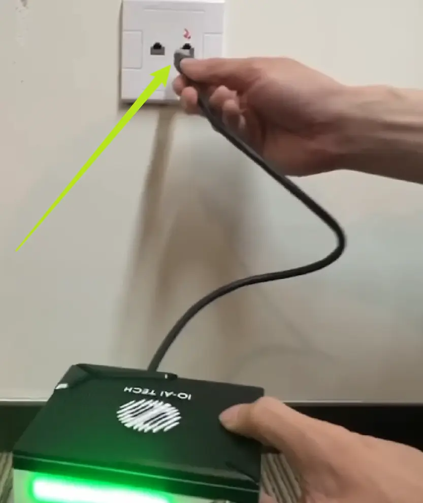 Network cable connection