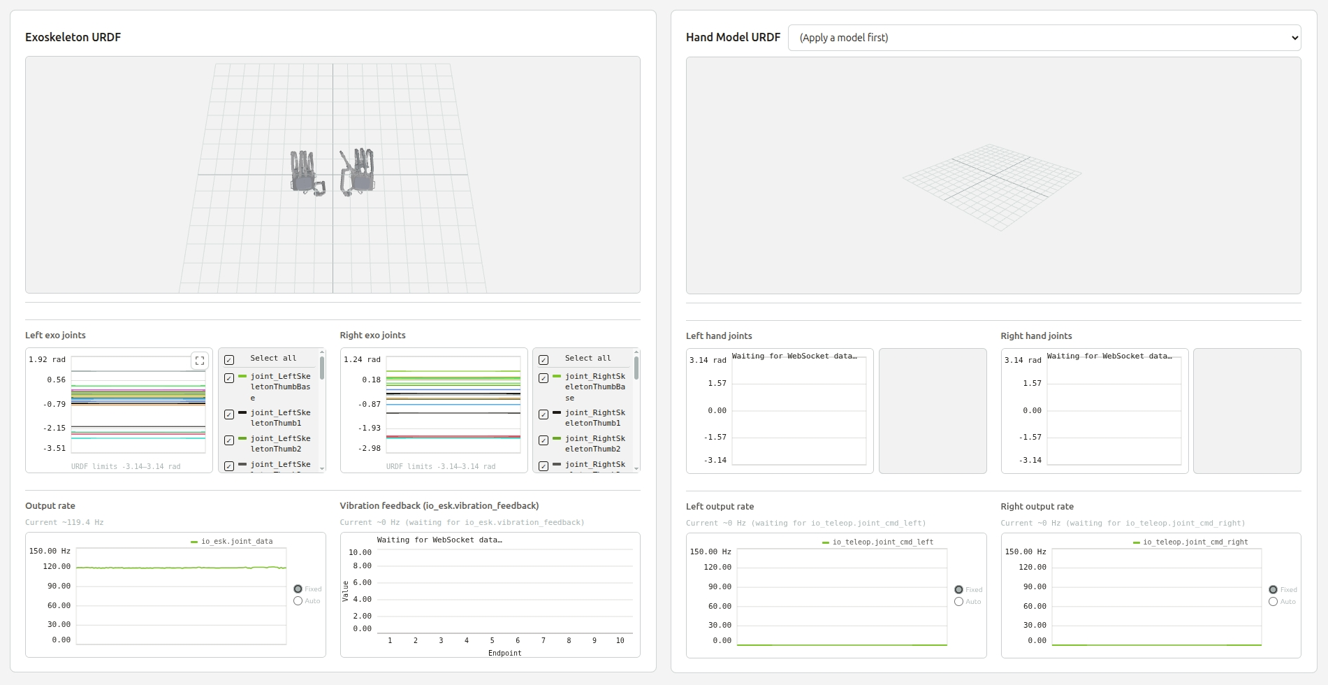 UI overview — visualization module